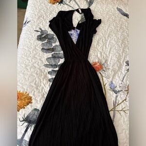 Free People brand new black maxi dress womens small